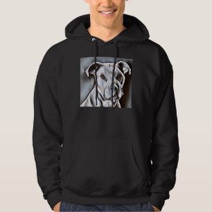 Pit Bull Painting Beautiful Painting Of A Gentle P Hoodie