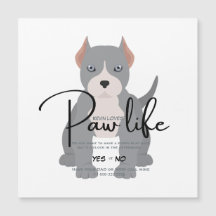 Pit bull play date invitation