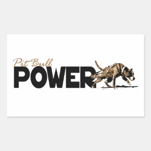 Pit Bull Power! Rectangular Sticker