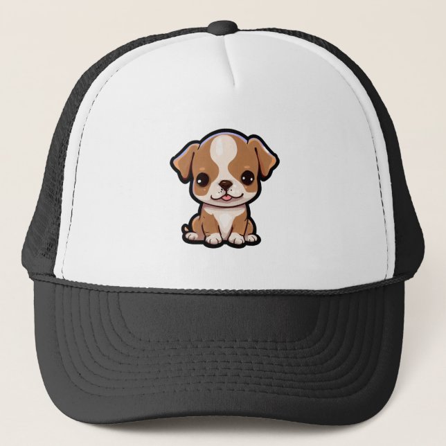Pit Bull Puppy #6 Trucker Hat (Front)