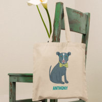Pit Bull Puppy Dog Wearing Glasses Personalised