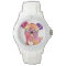 Pit Bull Puppy Pop Art Watercolor Watch