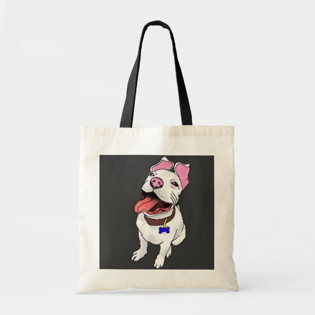 Pit Bull Puppy Tote Bag (Front)