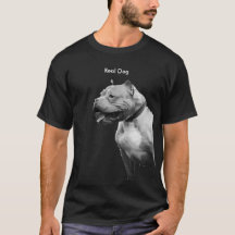 Pit Bull Real Dog Mens Tee Shirt
