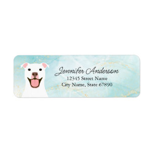 Pit Bull Return Address Label