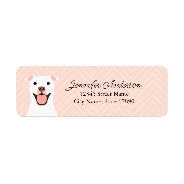 Pit Bull Return Address Label (Front)
