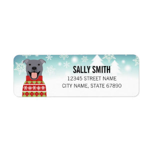 Pit Bull Return Address Labels