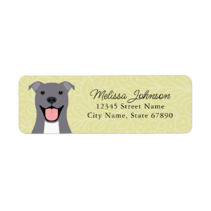 Pit Bull Return Address Labels