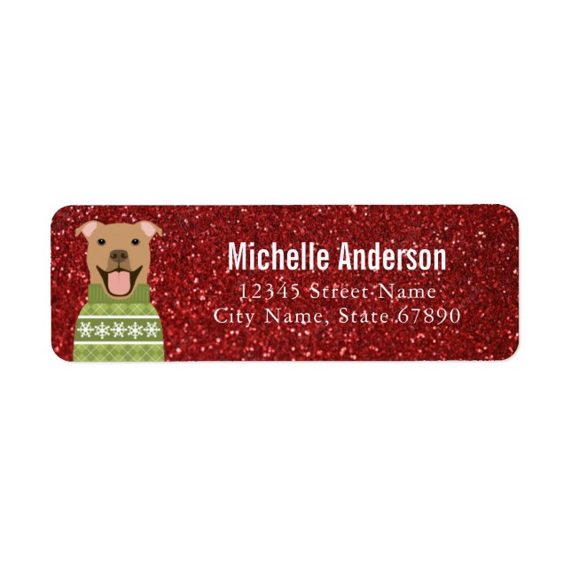 Pit Bull Return Address Labels (Front)