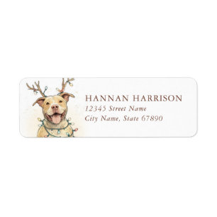 Pit Bull Return Address Labels