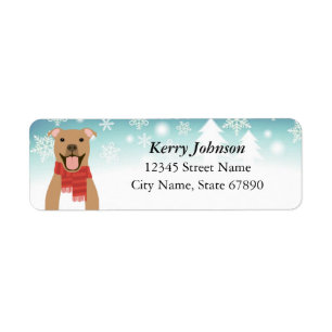 Pit Bull Return Address Labels