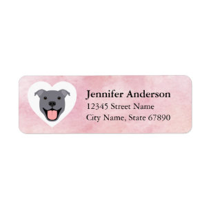 Pit Bull Return Address Labels