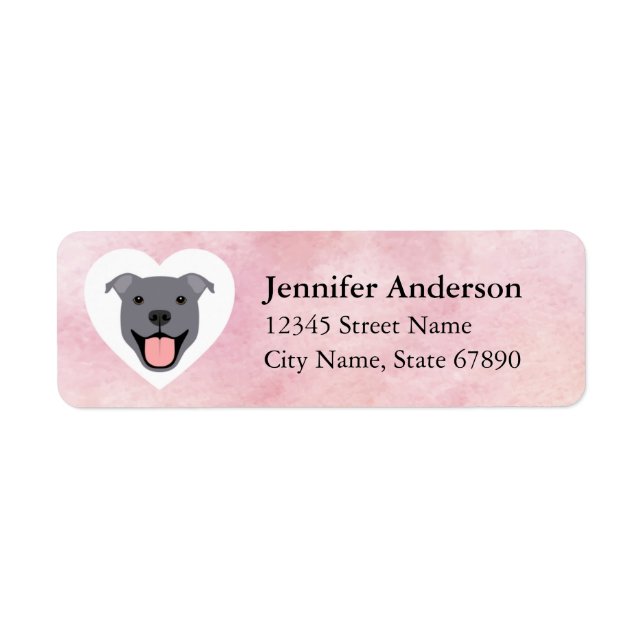 Pit Bull Return Address Labels (Front)