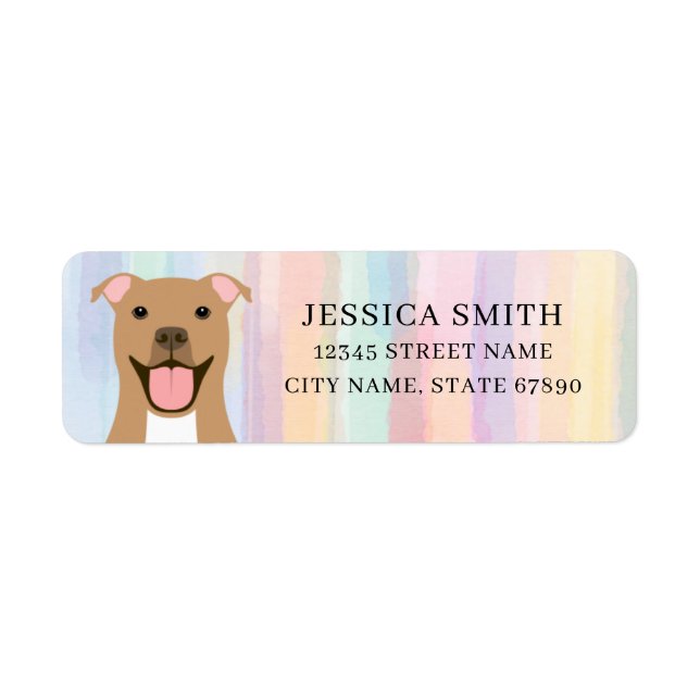 Pit Bull Return Address Labels (Front)
