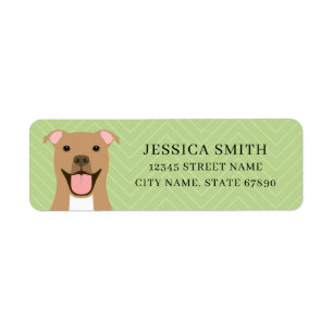 Pit Bull Return Address Labels