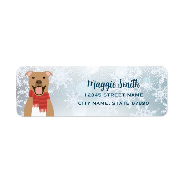 Pit Bull Return Address Labels (Front)