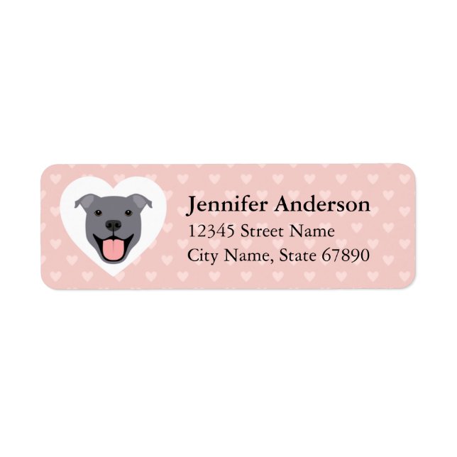 Pit Bull Return Address Labels (Front)