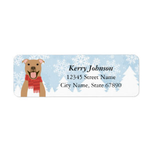 Pit Bull Return Address Labels