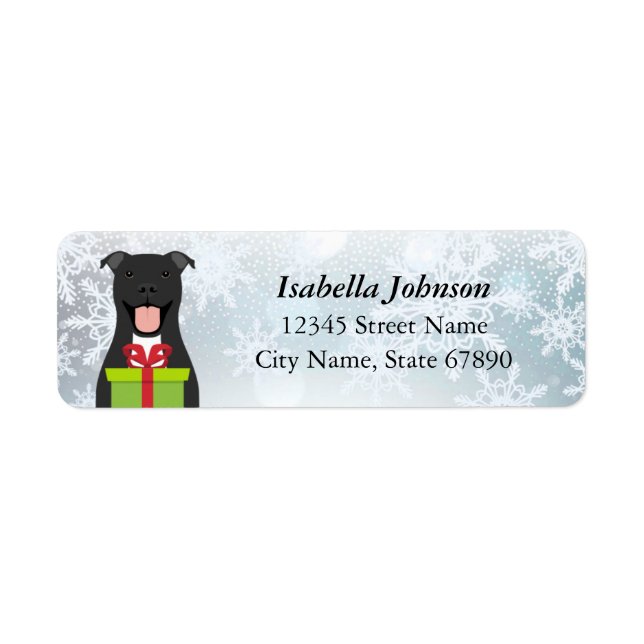 Pit Bull Return Address Labels (Front)