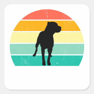 Pit Bull Square Sticker