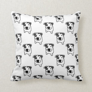 Pit Bull T-Bone Graphic Cushion