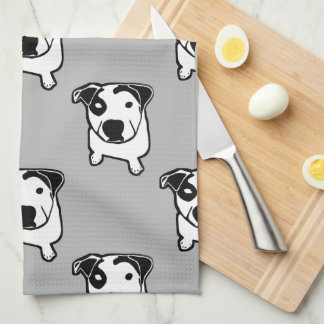 Pit Bull T-Bone Graphic Tea Towel