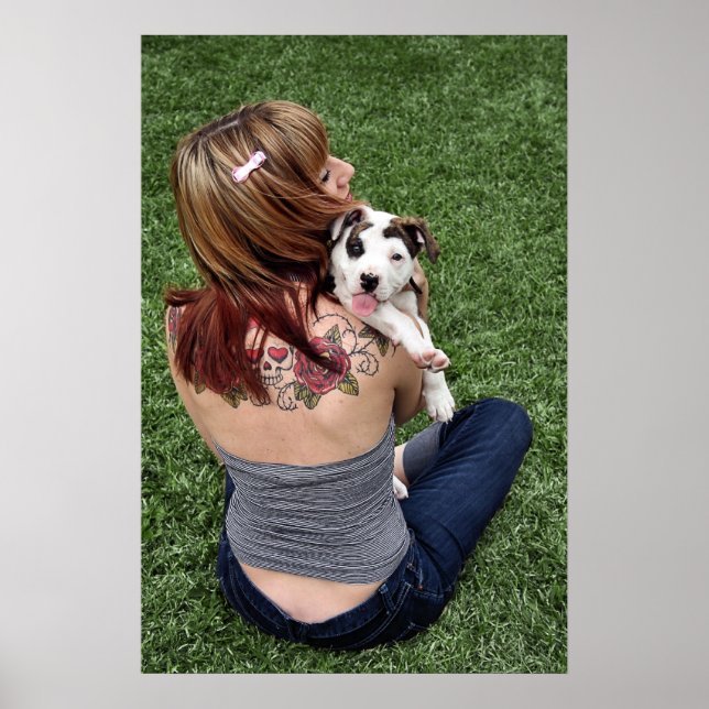 Pit Bull T-Bone Lucky Puppy Poster (Front)