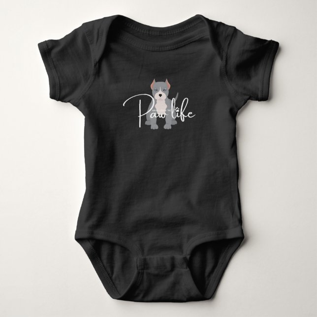 Pit bull T-Shirt Baby Bodysuit (Front)