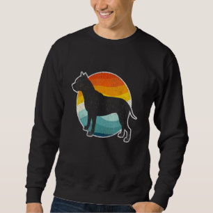 Pit Bull Terrier Dog Vintage Mother Dad Dog Sweatshirt