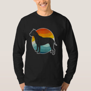 Pit Bull Terrier Dog Vintage Mother Dad Dog T-Shirt
