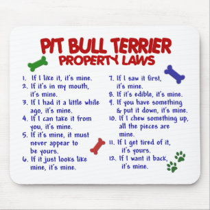 PIT BULL TERRIER Property Laws 2 Mouse Mat