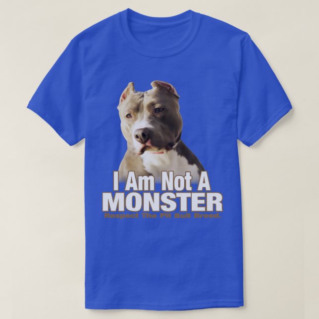 Pit Bull Terrier Respect  1  T-Shirt (Design Front)