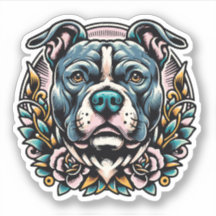Pit Bull Vinyl Waterproof Dog Sticker
