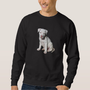 Pit Bull White Pit Bull Puppy Dog Breed Sweatshirt
