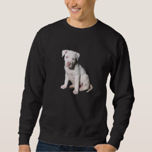 Pit Bull White Pit Bull Puppy Dog Breed Sweatshirt