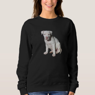 Pit Bull White Pit Bull Puppy Dog Breed Sweatshirt