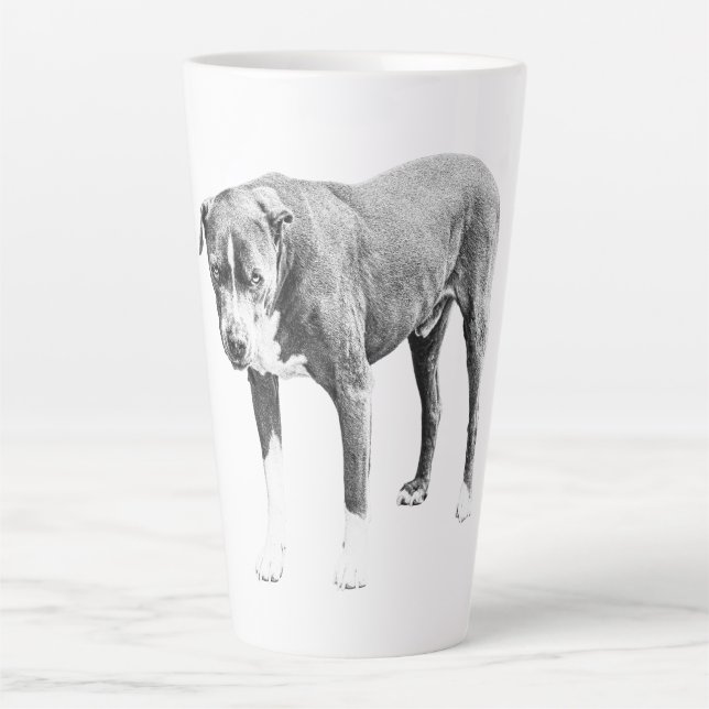 Pit Bull Winter Morning Mug (Front)