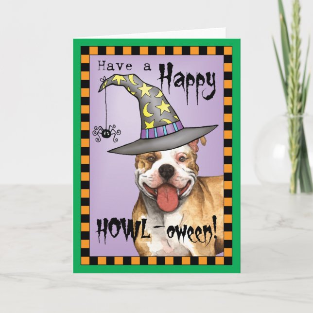 Pit Bull Witch Card (Front)