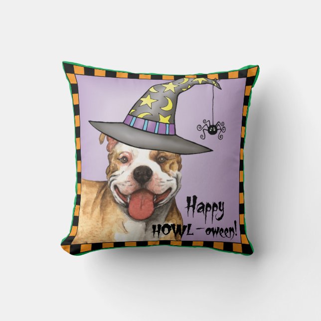 Pit Bull Witch Cushion (Front)