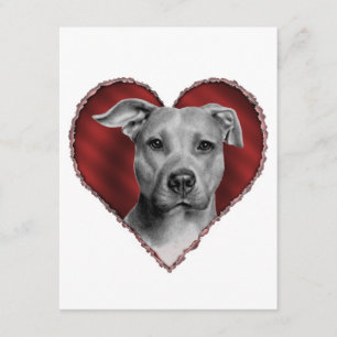 Pit Bull with Heart Invitation