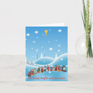 Pit Bulls Religious Star All Things Animal Holiday Card
