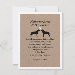 Pit Bulls Wedding Invitation