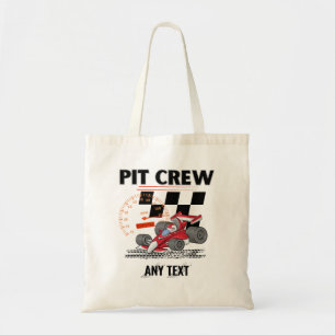 Pit Crew Birthday Party Theme Race Cars  Tote Bag
