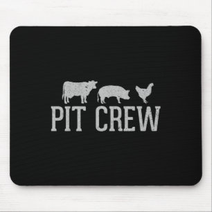 Pit Crew Cow Pig Chicken Byrbecue Cookout Grilling Mouse Mat