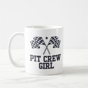 Pit Crew Girl Racing Enthusiast Racer Birthday  Coffee Mug