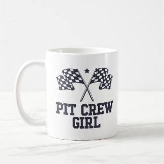 Pit Crew Girl Racing Enthusiast Racer Birthday  Coffee Mug