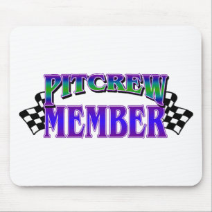 Pit Crew Member Mouse Mat