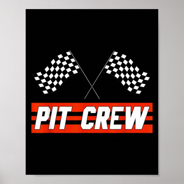 Pit Crew Race Car - Hosting Parties Poster (Front)