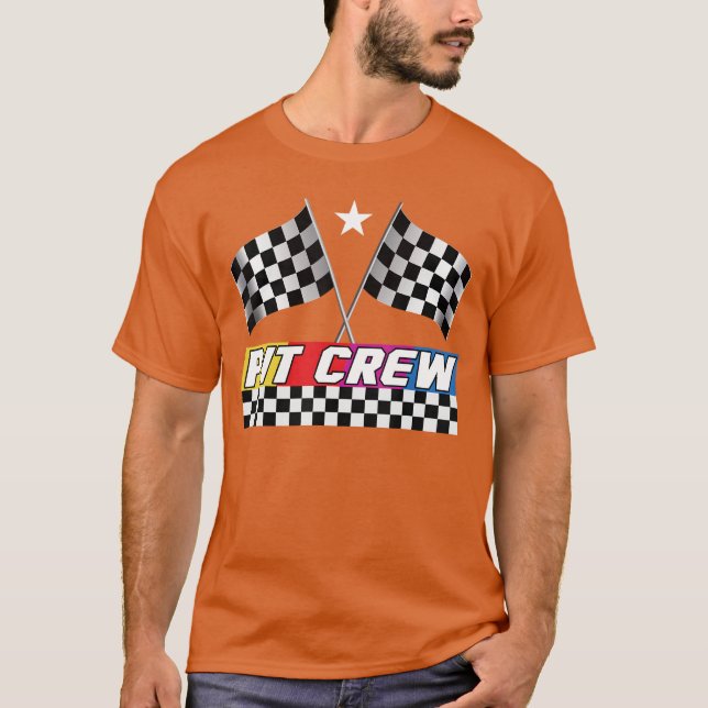 Pit Crew Racing Day for Stock Race Day Parties T-Shirt (Front)