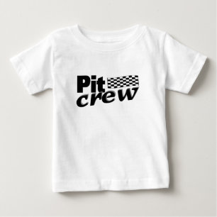 Pit Crew (Racing Flag) Baby T-Shirt